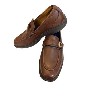 Dr. Comfort Men’s Diabetic Shoe John 51120 Brown Leather Strap Closure Slip-On